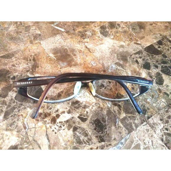 Burberry Eyeglass Frames B8465 Brown Plastic Full Rim Rectangular 50[]16-135 main image 6